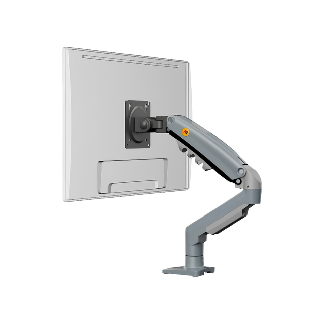 🖥️🔥 F80 Monitor Arm – Gas Spring Desk Mount - Gray