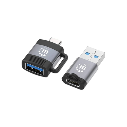 Manhattan 356329 – USB-C & USB-A Adapter Set – 5Gbps – 2 Pieces