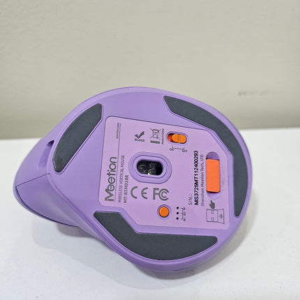 Meetion BTM010R Vertical Mouse – Open Box (Purple)