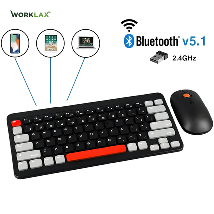 POINT PT-680 – Mini Wireless Keyboard & Mouse Combo – Arabic & English