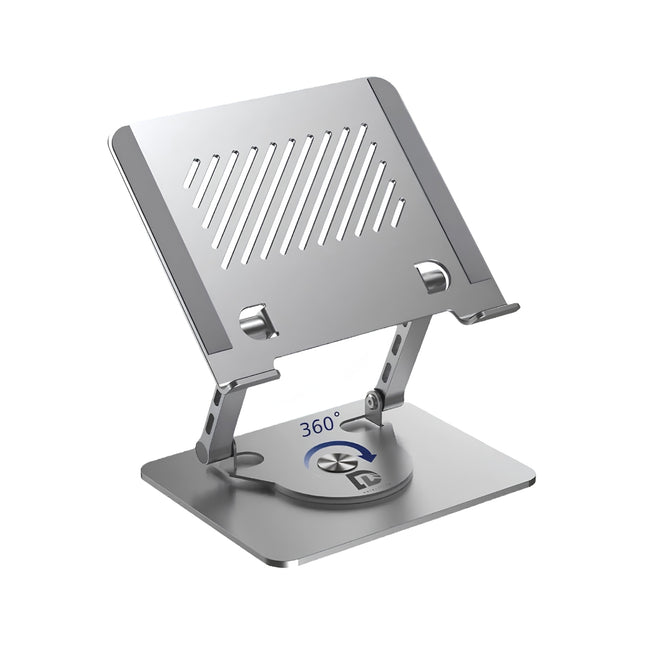 360° Rotating Aluminum Laptop Stand - Gray