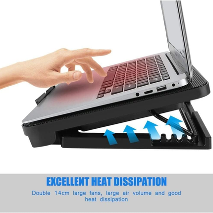 2-USB Ports Laptop Cooling Fan