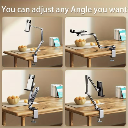 📱✨ 360° Mechanical Rotation Phone & Tablet Stand
