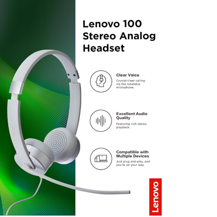 🎧 Lenovo 100 Stereo Headset