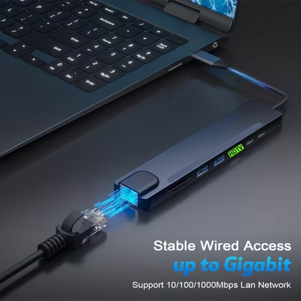 🔌 Smart Hub 8-in-1 USB-C Hub