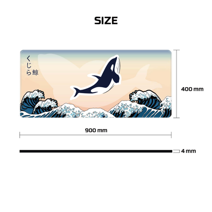 🖱️✨ ATO KUJIRA Extended Mouse Pad – Beige Edition