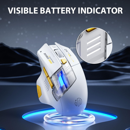A9 Explorer Wireless Gaming Mouse – Rechargeable RGB Mouse with Bluetooth & 2.4G Connectivity