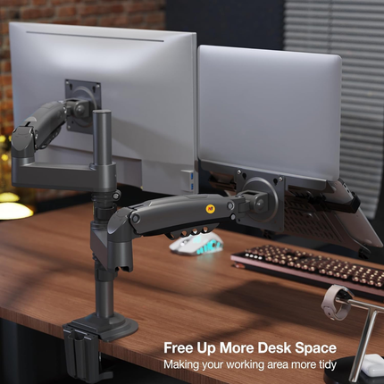 🖥️💻🔥 North Bayou NB H180-FP Dual Arm Monitor & Laptop Mount