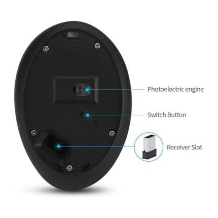 🖱️ COUGAREGY E1900 Vertical Wireless Bluetooth Rechargeable Mouse