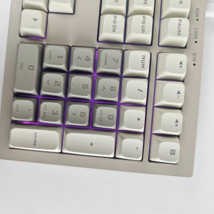 Aigo FG108 – Wired Quiet Mechanical-Feel Keyboard – Colorful Lighting – 108 Keys