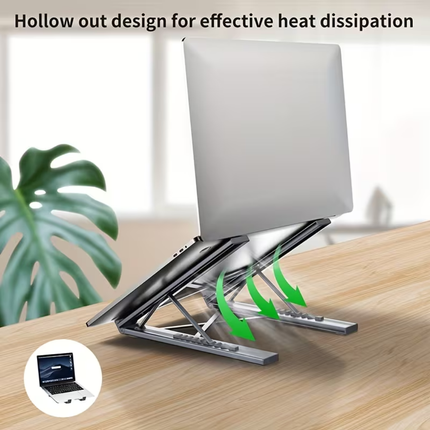 🔌✨Laptop Stand with USB-C Multiport Hub