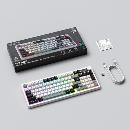 ONIKUMA MT902 – Quiet Tri-Mode Keyboard – RGB Lighting – 95 Keys [EN]
