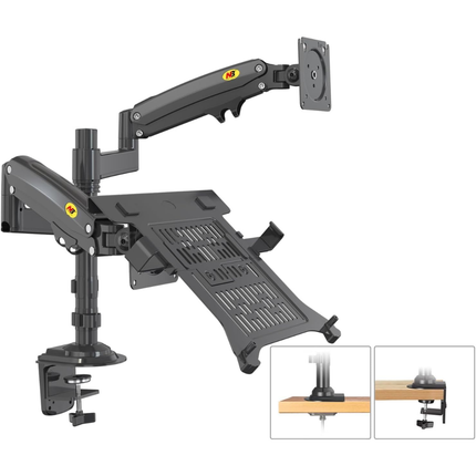 🖥️💻🔥 North Bayou NB H180-FP Dual Arm Monitor & Laptop Mount