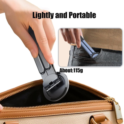 WORKLAX 3-in-1 Aluminum Laptop & Magnetic Phone Stand – Adjustable & Foldable