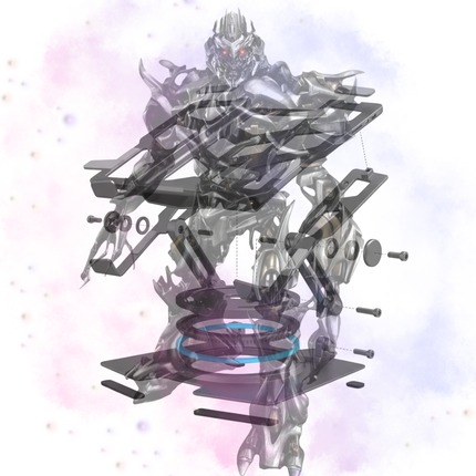 WORKLAX Megatron – Full-Metal Laptop Stand – 360° Rotating Base
