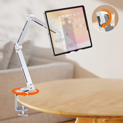 📱✨ 360° Mechanical Rotation Phone & Tablet Stand