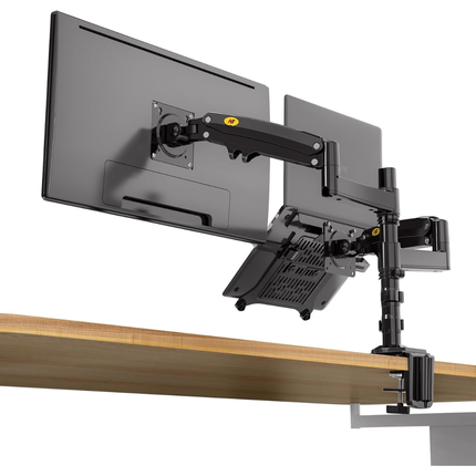 🖥️💻🔥 North Bayou NB H180-FP Dual Arm Monitor & Laptop Mount