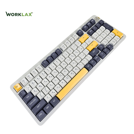 Aigo AG98 – Quiet Mechanical - For Comfortable Typing – 3 Connections – 98 Keys [AR-EN]