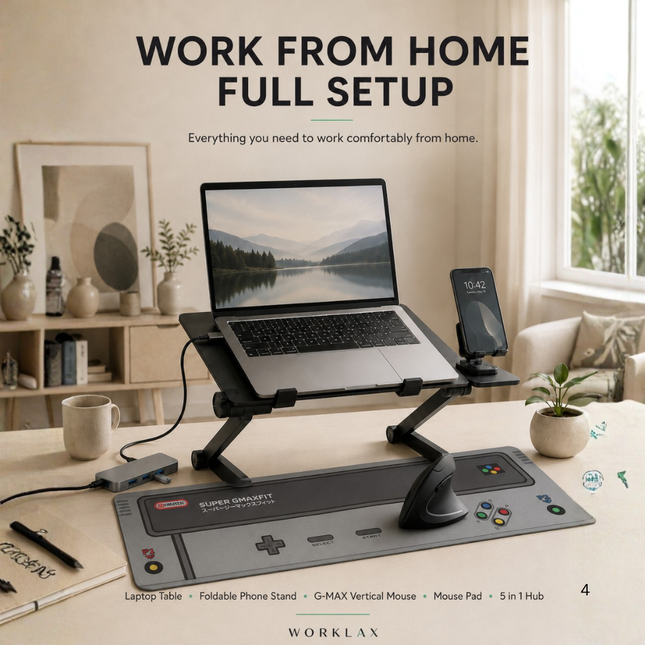 Work From Home Full Setup ( Bundle "5 Items" )