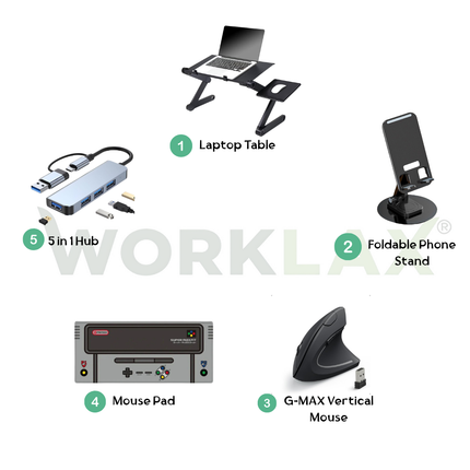 Work From Home Full Setup ( Bundle "5 Items" )