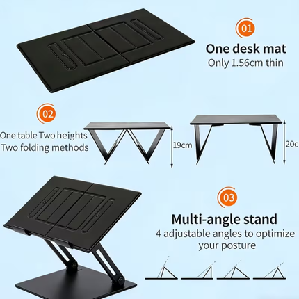 Worklax Portable - Foldable Laptop Car & Lap Table